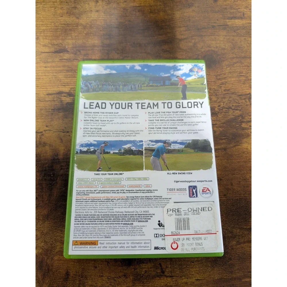 TIGER WOODS PGA TOUR‎ 11 (XBOX 360) CIB Complete